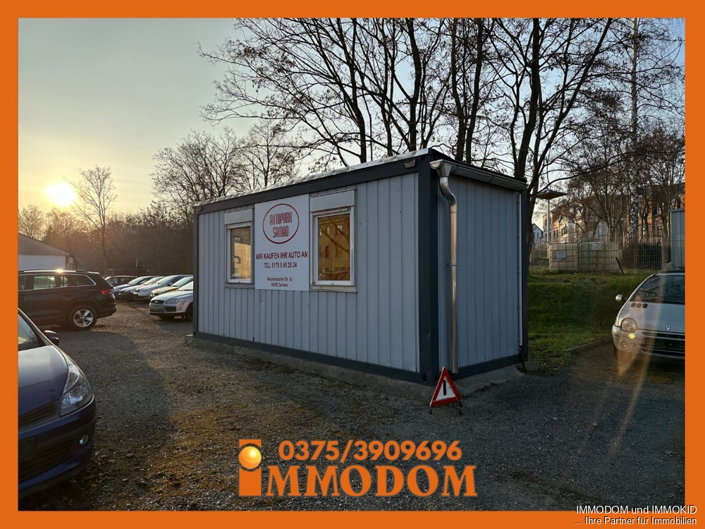 Bürocontainer hinten