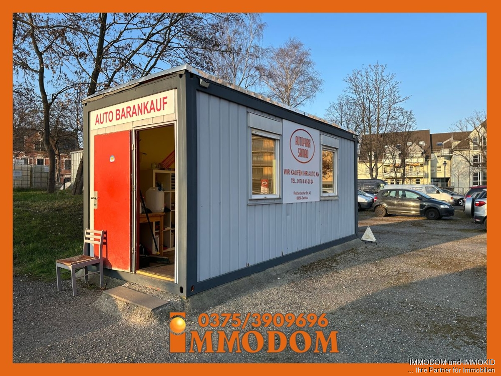 Bürocontainer vorn