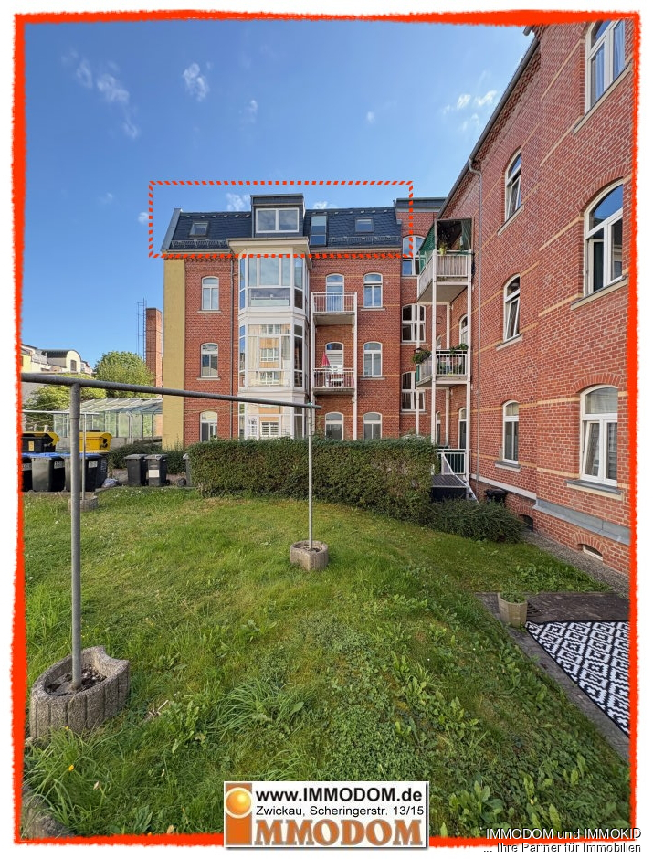 Blick zur Wohnung