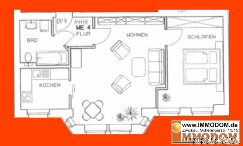 EINBAUKÜCHE, ERKER, PERSONENAUFZUG und PKW-Stellplatz plus eine 2-Zi.-Wohnung im Zentrum... was will man mehr? - Photo 3