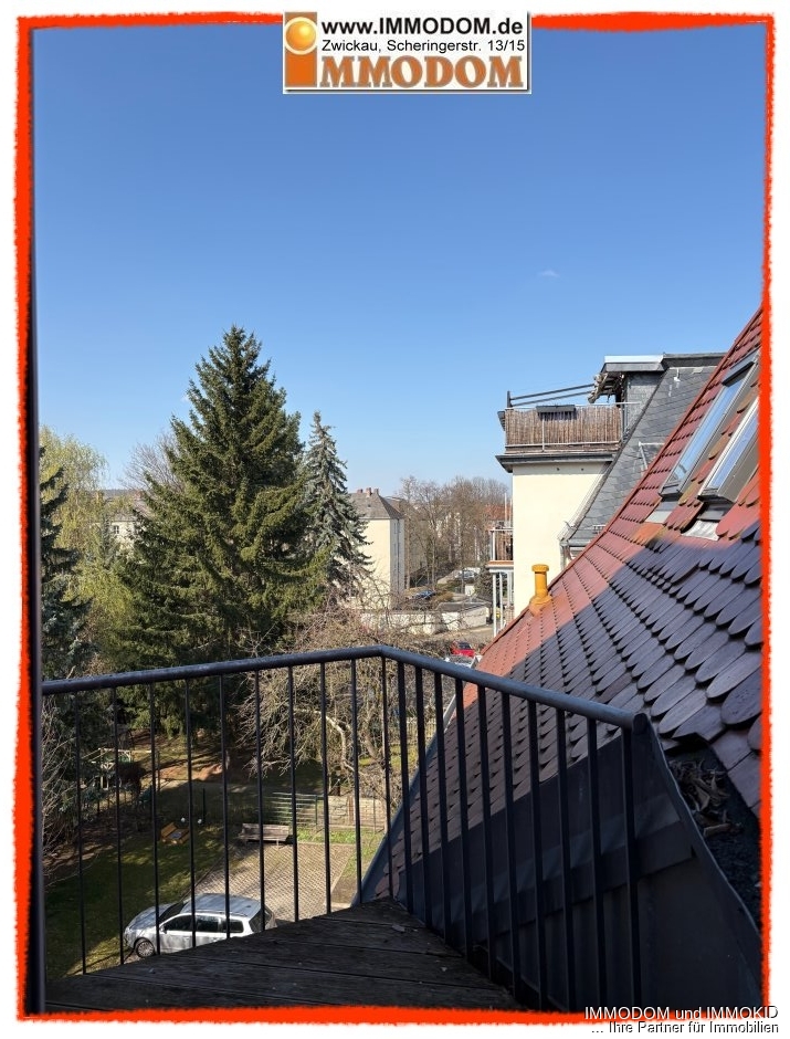3-Zimmer-Wohnung in Zwickau-Nordvorstadt, herrschaftliches Wohnen mit großer Wohnküche, Erker und 2 Balkonen! - Foto 4