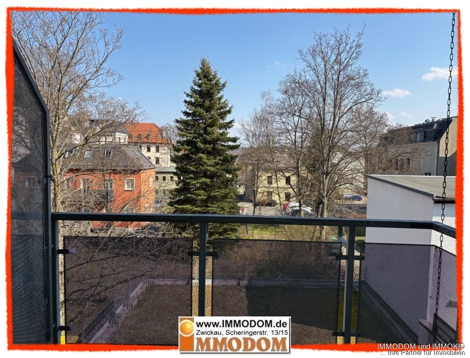Blick vom Balkon