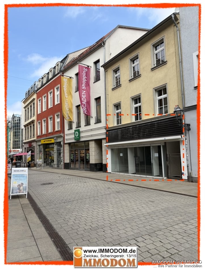Blick in die Einkaufsmeile