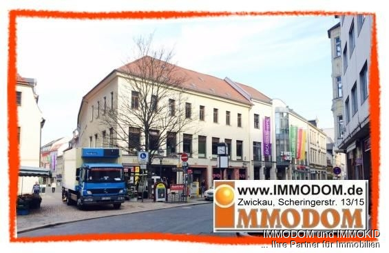 Blick zu den Zwickau Arcaden