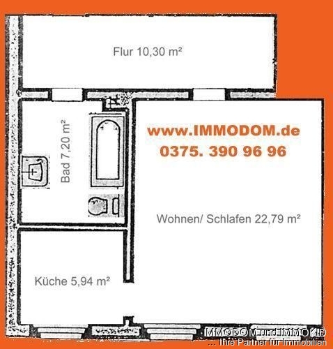 1-Zimmer-Wohnung in Zwickau inklusive EINBAUKÜCHE zu vermieten! - Photo 4