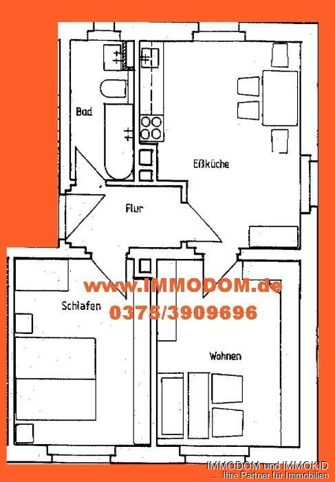 Hübsche 2-Zimmer-Wohnung mit Laminat und BALKON zu vermieten! - Foto 3