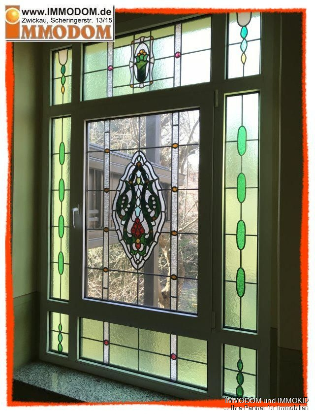 Bleiglasfenster im Treppenhaus