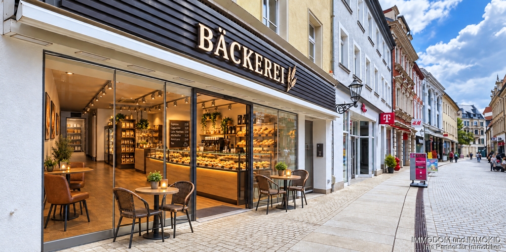 Bäckerei außen KI Visualisierung