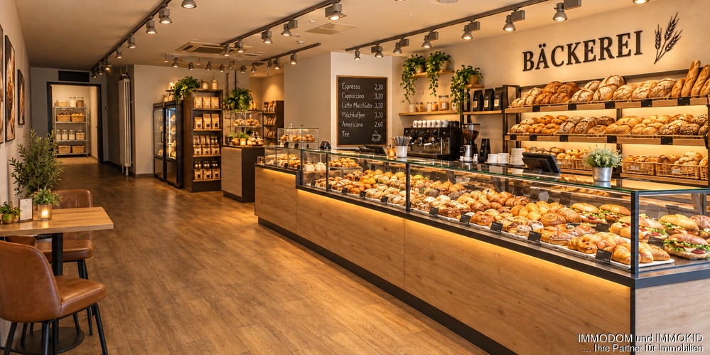 Bäckerei innen KI Visualisierung
